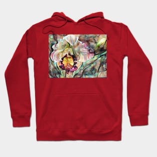 Vivid Iris Flower Hoodie